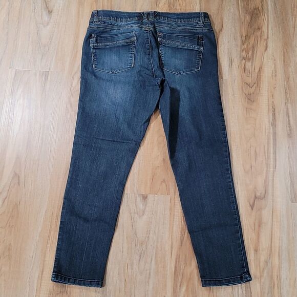 💛Democracy Dark Blue Ab Technology Skinny Jeans Size 10/30 - Picture 3 of 9
